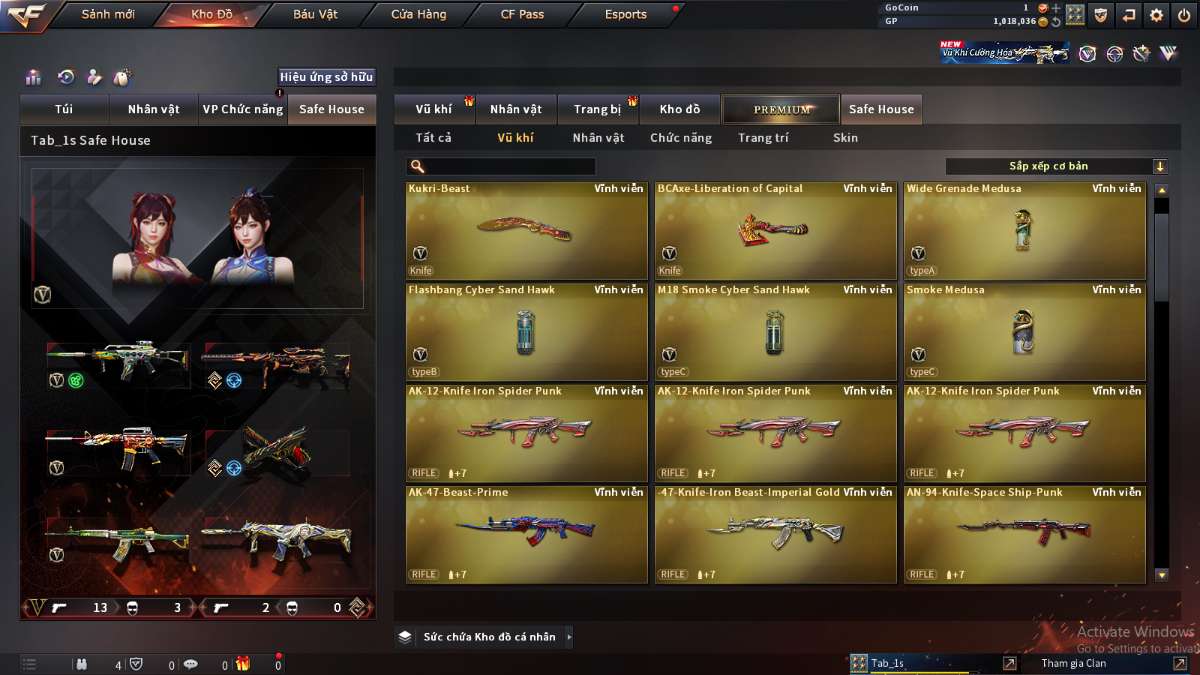 shop acc cf uy tin gia re